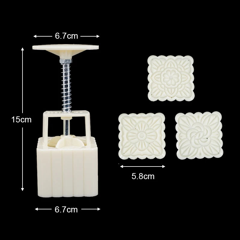 Mooncake Mold Mid Autumn Festival Mooncake Mould DIY Hand Pressure Fondant Decoration Tools Moon Cake Mold