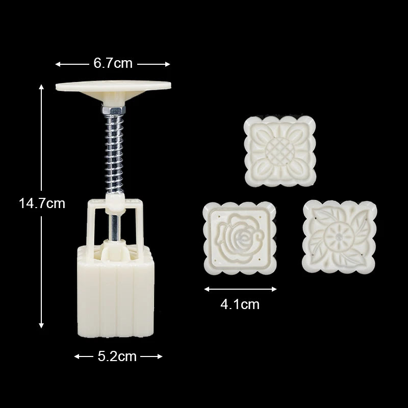 Mooncake Mold Mid Autumn Festival Mooncake Mould DIY Hand Pressure Fondant Decoration Tools Moon Cake Mold