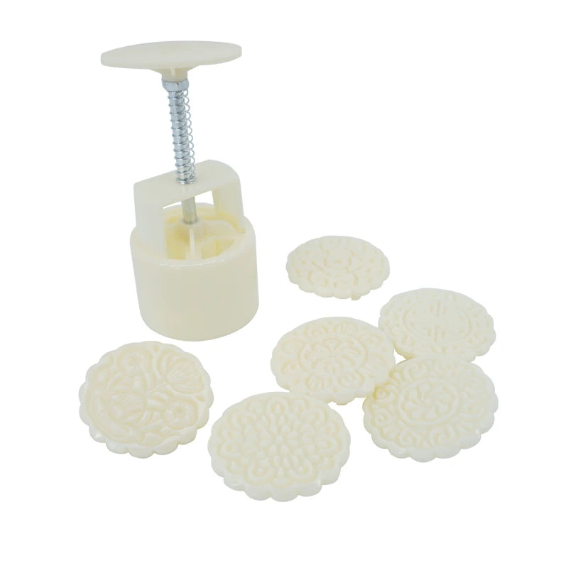 Mooncake Mold Mid Autumn Festival Mooncake Mould DIY Hand Pressure Fondant Decoration Tools Moon Cake Mold