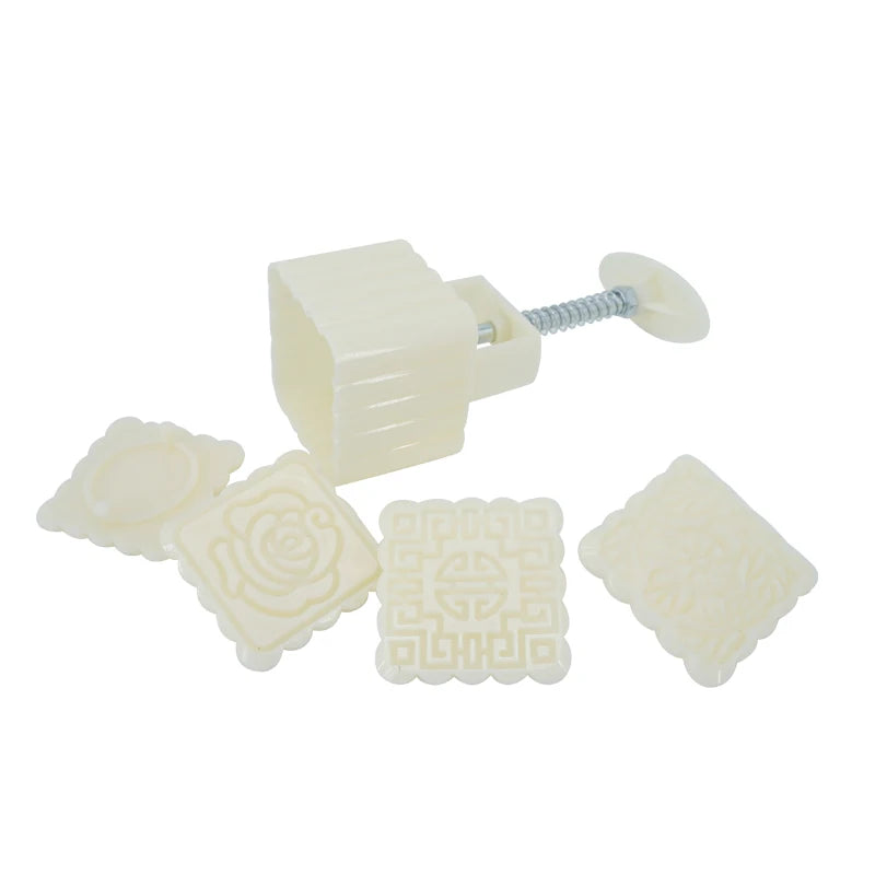 Mooncake Mold Mid Autumn Festival Mooncake Mould DIY Hand Pressure Fondant Decoration Tools Moon Cake Mold
