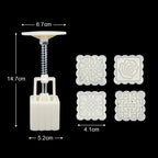 Mooncake Mold Mid Autumn Festival Mooncake Mould DIY Hand Pressure Fondant Decoration Tools Moon Cake Mold
