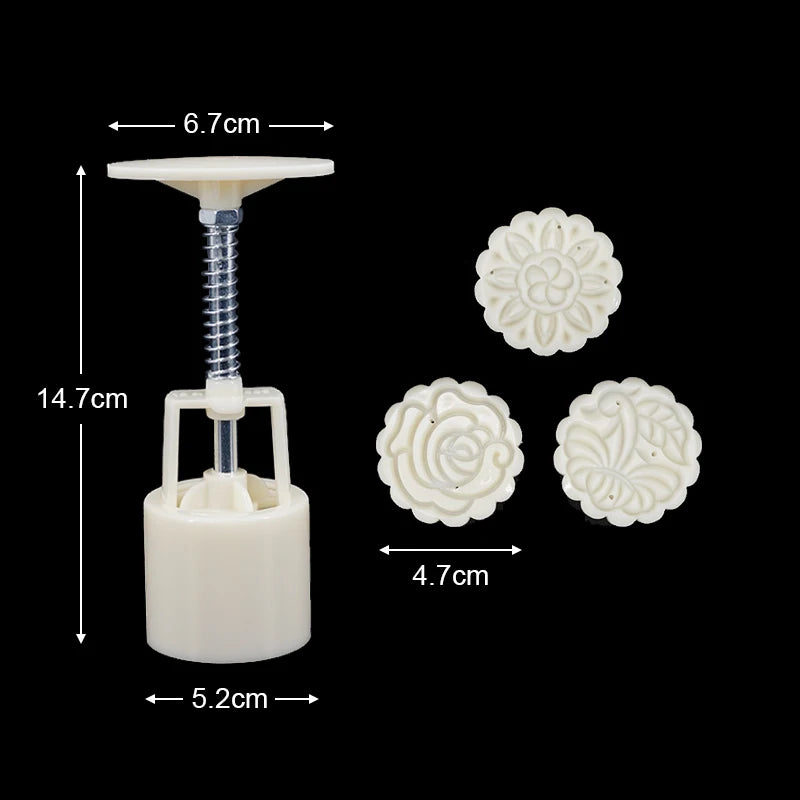 Mooncake Mold Mid Autumn Festival Mooncake Mould DIY Hand Pressure Fondant Decoration Tools Moon Cake Mold