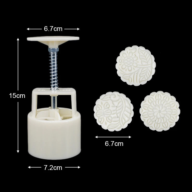 Mooncake Mold Mid Autumn Festival Mooncake Mould DIY Hand Pressure Fondant Decoration Tools Moon Cake Mold