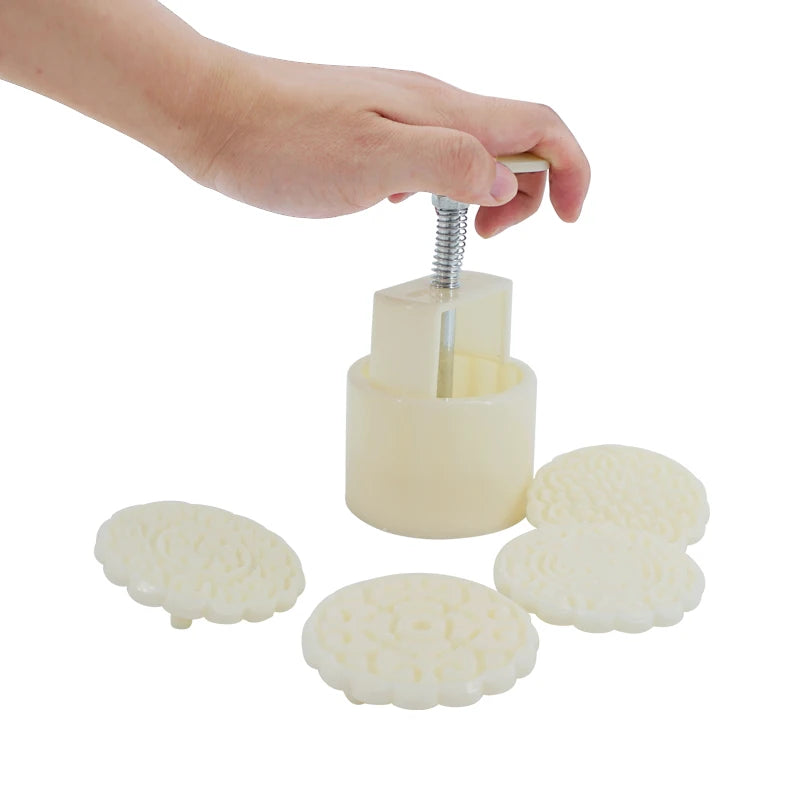 Mooncake Mold Mid Autumn Festival Mooncake Mould DIY Hand Pressure Fondant Decoration Tools Moon Cake Mold