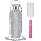 750ml Stainless Steel Double Layer Thermal Bottle for Women Glitter Cup Rhinestone Gift Water Bottle 600 ml