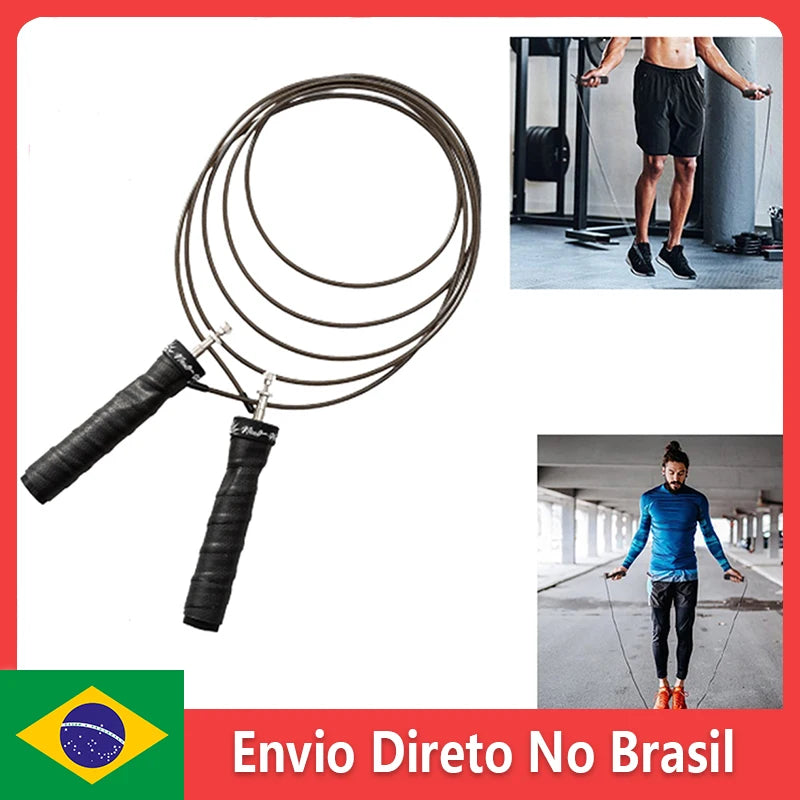 Skid Steel Rope, Ball Bearings, High Weighted, Non-slip Handles, Fitness Workout, Fast Speed, Slim Body