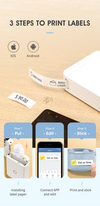 Niimbot D110 Mini Portable Thermal Printer Without Ink Self-Adhesive Label Maker Printer For Self-Adhesive Labeling Device NEW