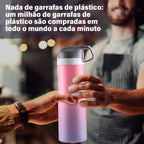 FEIJIAN 316 Stainless Steel Thermal Water Bottle, Multicolor Gradual Water Bottle, Vacuum Insulation For Fitness, Fashion