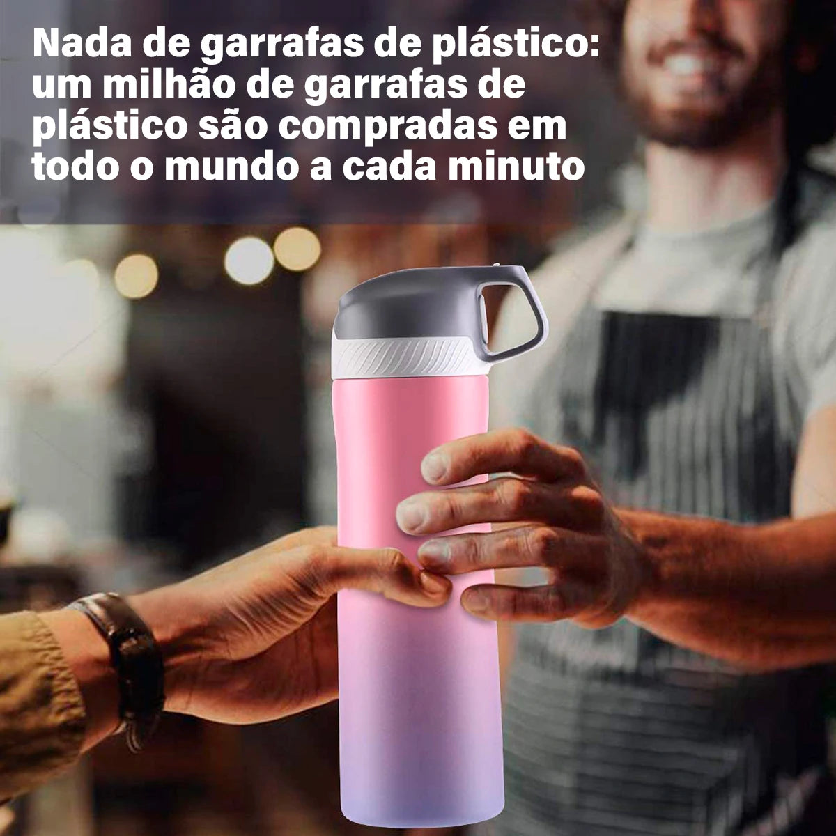 FEIJIAN 316 Stainless Steel Thermal Water Bottle, Multicolor Gradual Water Bottle, Vacuum Insulation For Fitness, Fashion