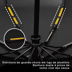 10-Bone Automatic Folding Umbrella with LED Lights, Portable Umbrella,Ultraviolet,Thick and Durable,Windproof,Rainproof,Umbrella