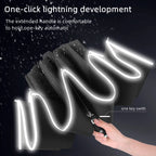 Fully Automatic UV Umbrella With LED Flashlight Reflective Stripe Reverse Umbrellas For Tesla Model 3 Model X Model S Model Y