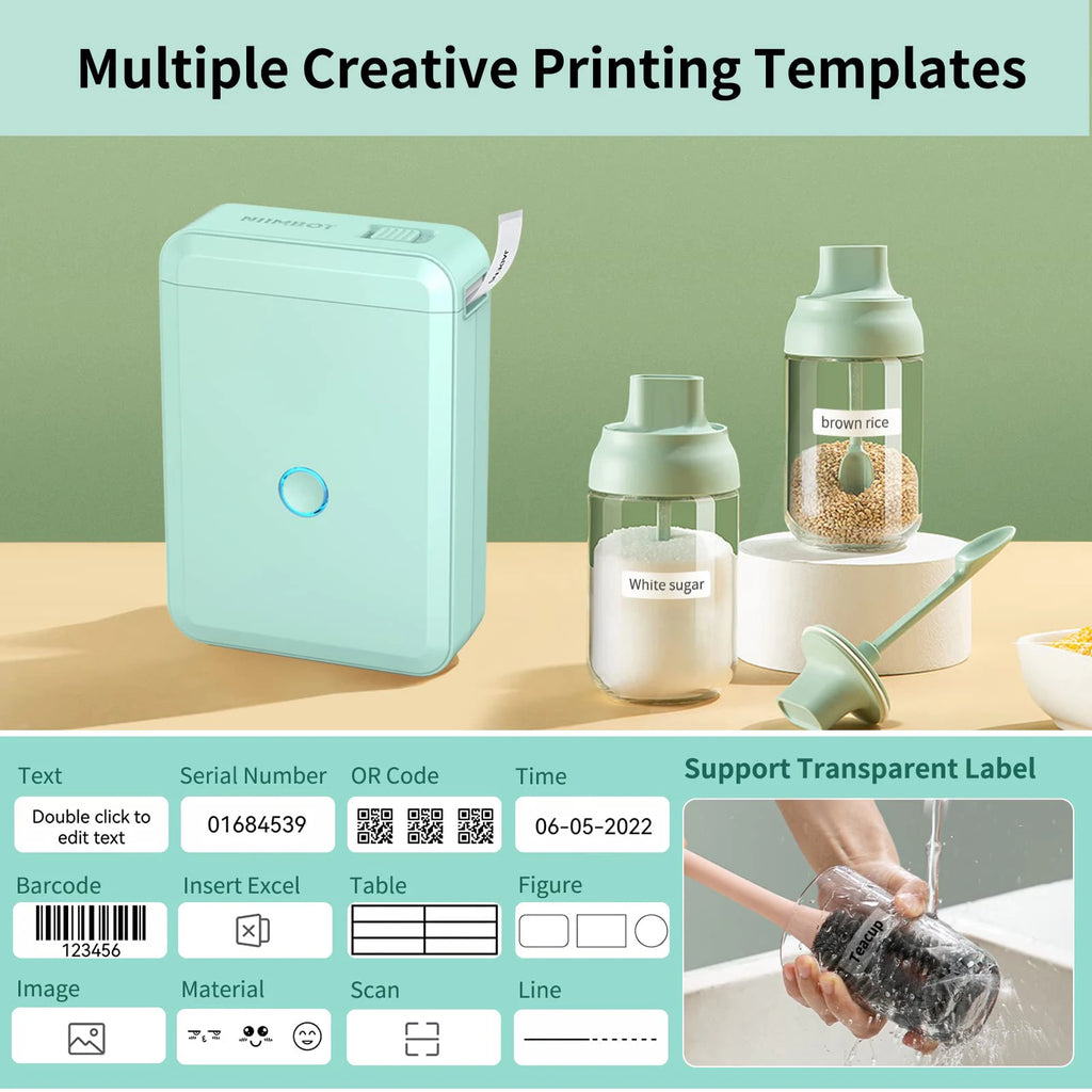 Niimbot D110 Mini Portable Thermal Printer Without Ink Self-Adhesive Label Maker Printer For Self-Adhesive Labeling Device NEW
