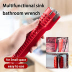 8-in-1 Pipe Wrench Kitchen Sink Faucet Pipe Repair Tool Set Double Head Wrench Plumbing Installation Tool