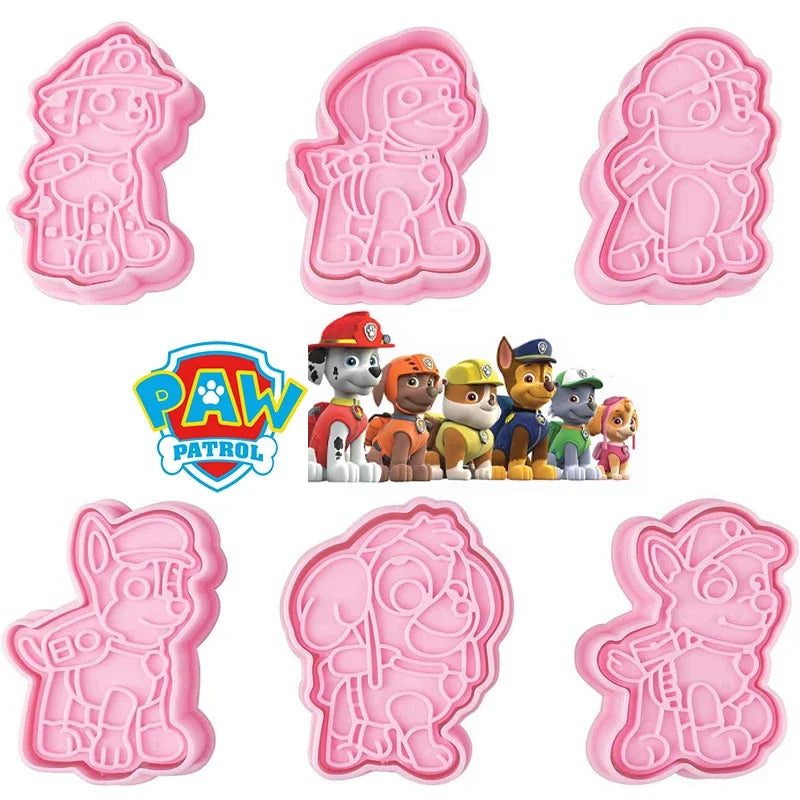 Kit de Moldes Multiuso Patrulha Canina (Biscoitos, Chocolates e Mais)