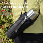 MODUS Garrafa térmica portátil de aço inoxidável, copo isolado a vácuo com corda, 1000, 1500ml