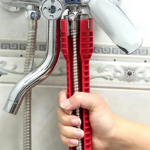 8-in-1 Pipe Wrench Kitchen Sink Faucet Pipe Repair Tool Set Double Head Wrench Plumbing Installation Tool