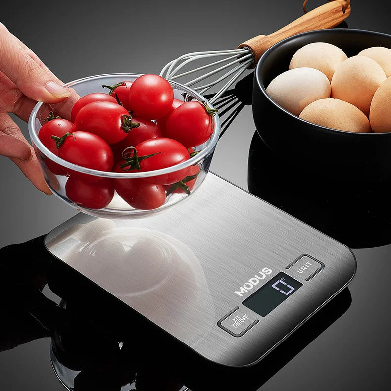 Balança eletrônica de cozinha de aço inoxidável, balança de cozinha, ferramentas de pesagem