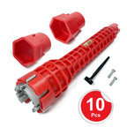 8-in-1 Pipe Wrench Kitchen Sink Faucet Pipe Repair Tool Set Double Head Wrench Plumbing Installation Tool