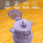 1700ml Large Capacity Stainless Steel Thermal Bottle With Straw, Outdoor Camping Gym (Purple out of stock)