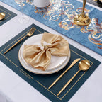 MODUS Stainless Steel Cutlery Sets, Crockery, Steak Forks, Dessert Spoons, Fruit Forks, for Banquet, 24PCS