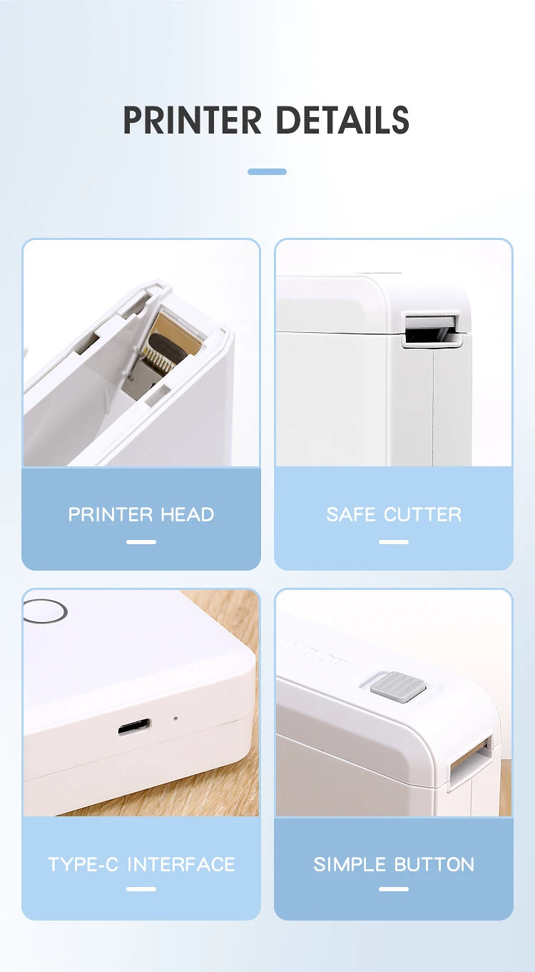 Niimbot D110 Mini Portable Thermal Printer Without Ink Self-Adhesive Label Maker Printer For Self-Adhesive Labeling Device NEW