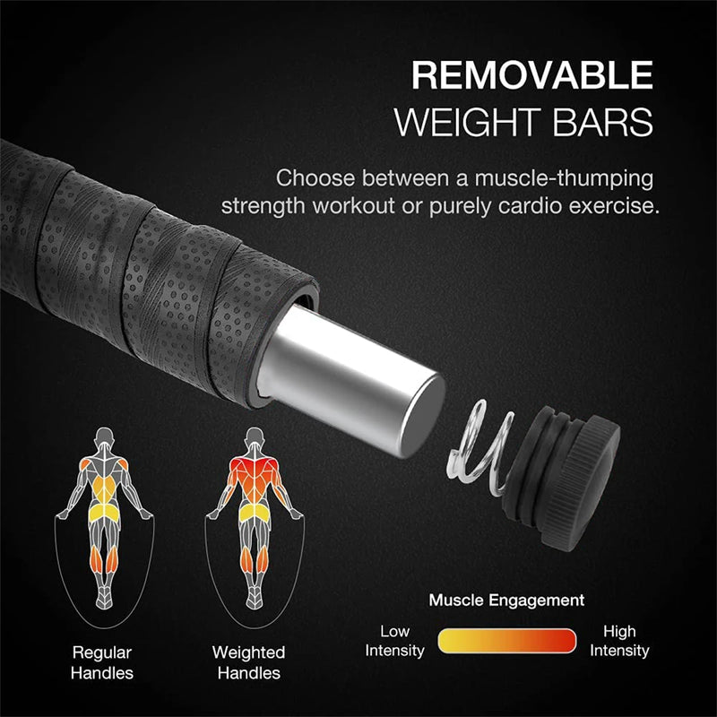 Skid Steel Rope, Ball Bearings, High Weighted, Non-slip Handles, Fitness Workout, Fast Speed, Slim Body