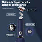 10-Bone Automatic Folding Umbrella with LED Lights, Portable Umbrella,Ultraviolet,Thick and Durable,Windproof,Rainproof,Umbrella
