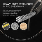 Skid Steel Rope, Ball Bearings, High Weighted, Non-slip Handles, Fitness Workout, Fast Speed, Slim Body