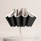 Men Women Umbrella  Fully Automatic Reverse Folding Umbrella with Windproof Reflective Stripe UV Umbrellas