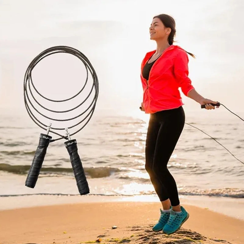 Skid Steel Rope, Ball Bearings, High Weighted, Non-slip Handles, Fitness Workout, Fast Speed, Slim Body