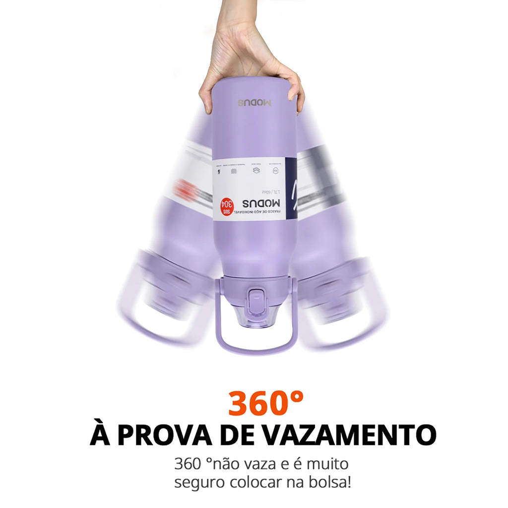 1700ml Large Capacity Stainless Steel Thermal Bottle With Straw, Outdoor Camping Gym (Purple out of stock)