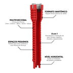 8-in-1 Pipe Wrench Kitchen Sink Faucet Pipe Repair Tool Set Double Head Wrench Plumbing Installation Tool